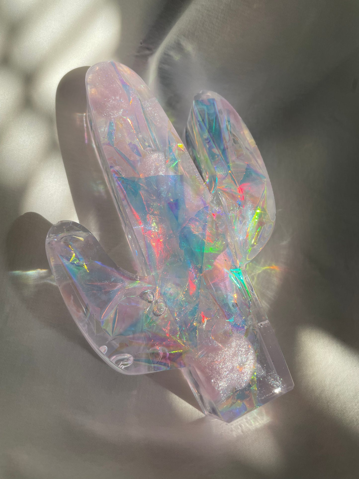 Desert Vibes Iridescent Saguaro Cactus Paper Weight/ Standing Decor #6