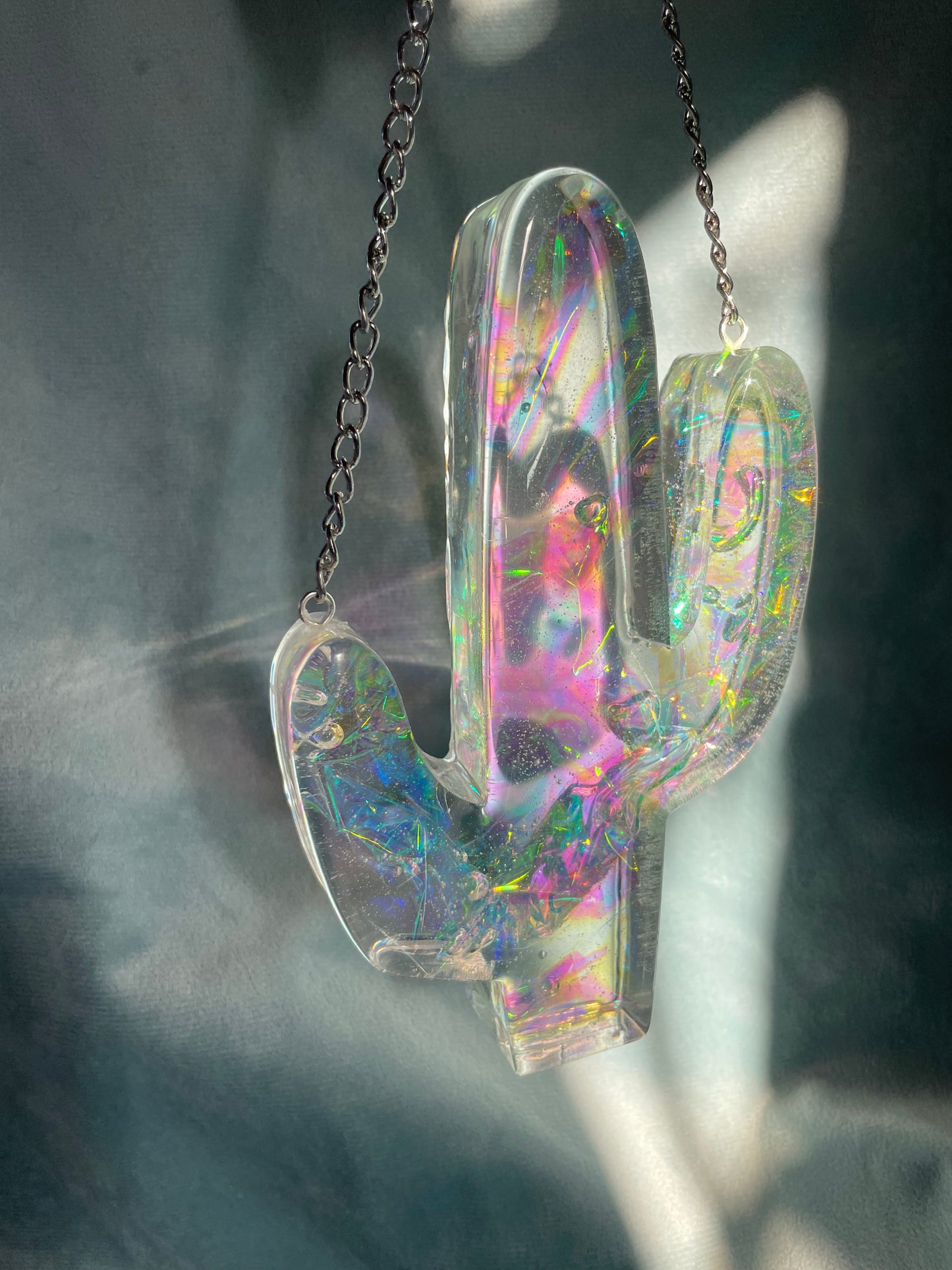 B-GRADE Desert Vibes Iridescent Saguaro Cactus Wall Hanging Decor #8