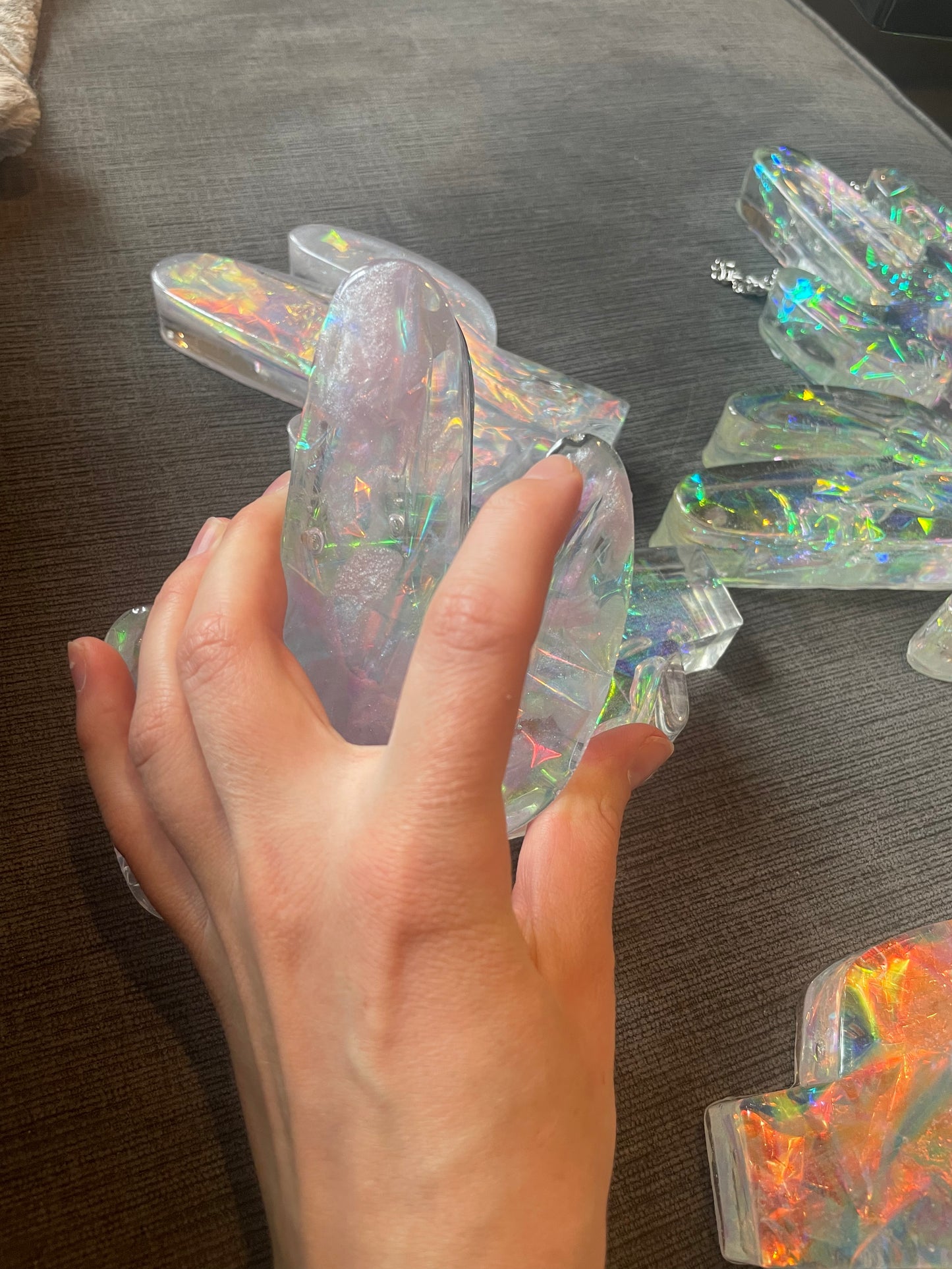 B-GRADE Desert Vibes Iridescent Saguaro Cactus Paper Weight/ Standing Decor #1