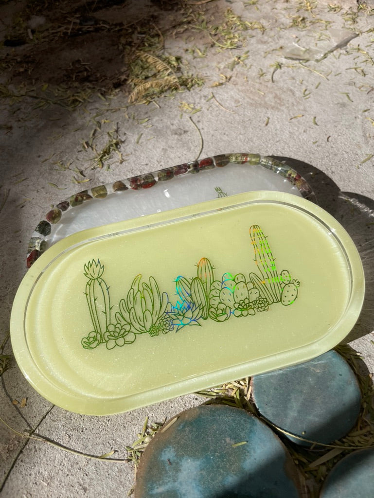 Desert Vibes Yellow Pill Tray