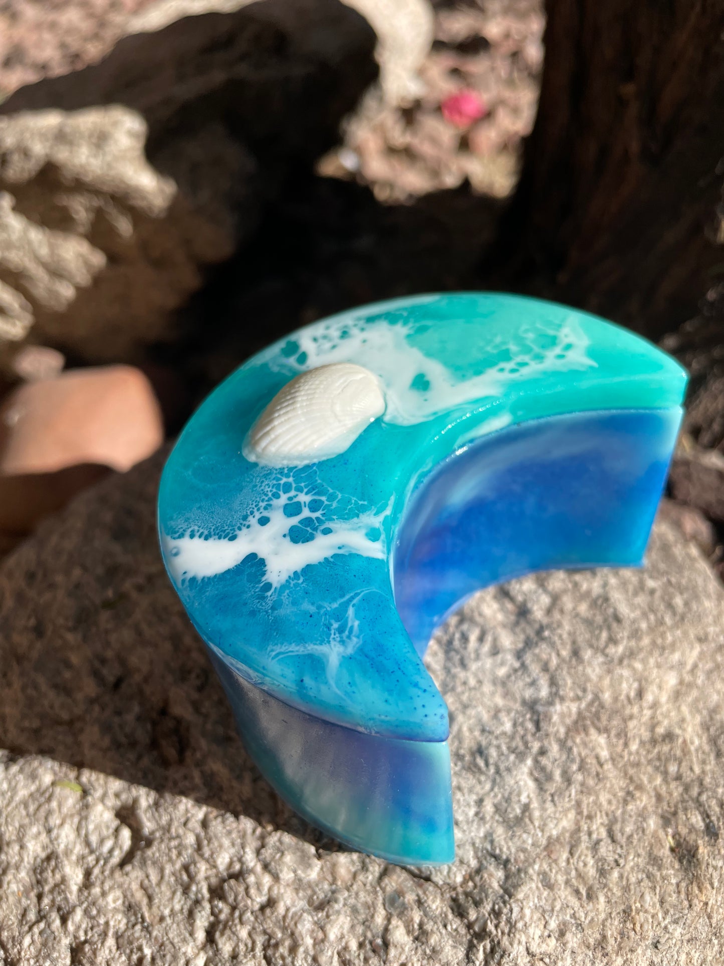 Ocean Seashell Mini Moon Box