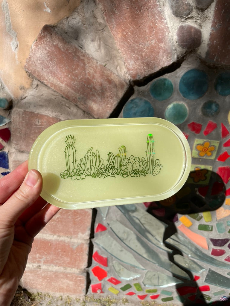 Desert Vibes Yellow Pill Tray