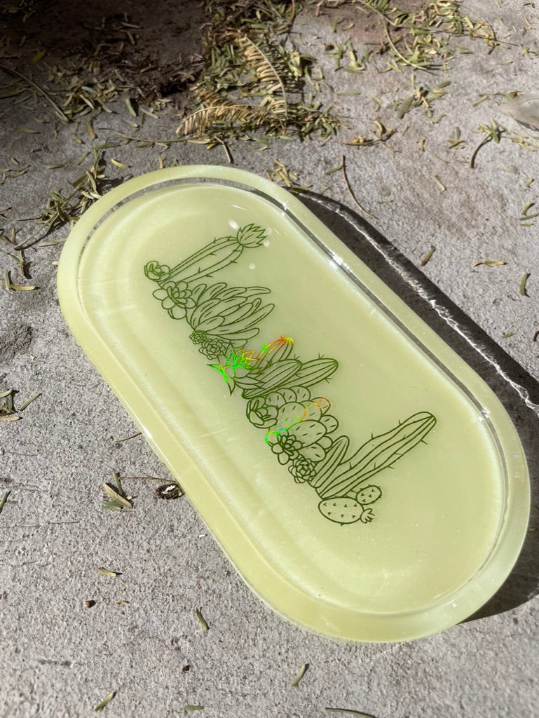 Desert Vibes Yellow Pill Tray