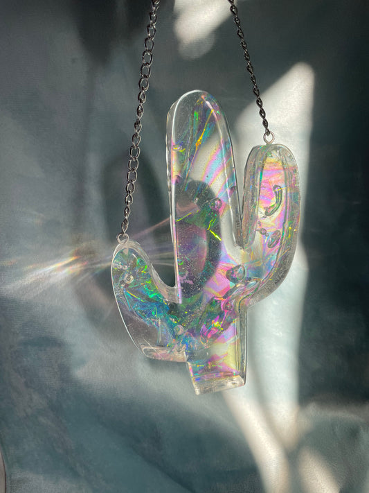 B-GRADE Desert Vibes Iridescent Saguaro Cactus Wall Hanging Decor #8