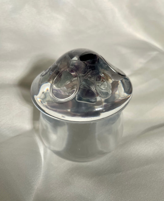 Mushroom Box Medium with Fluorite Stones