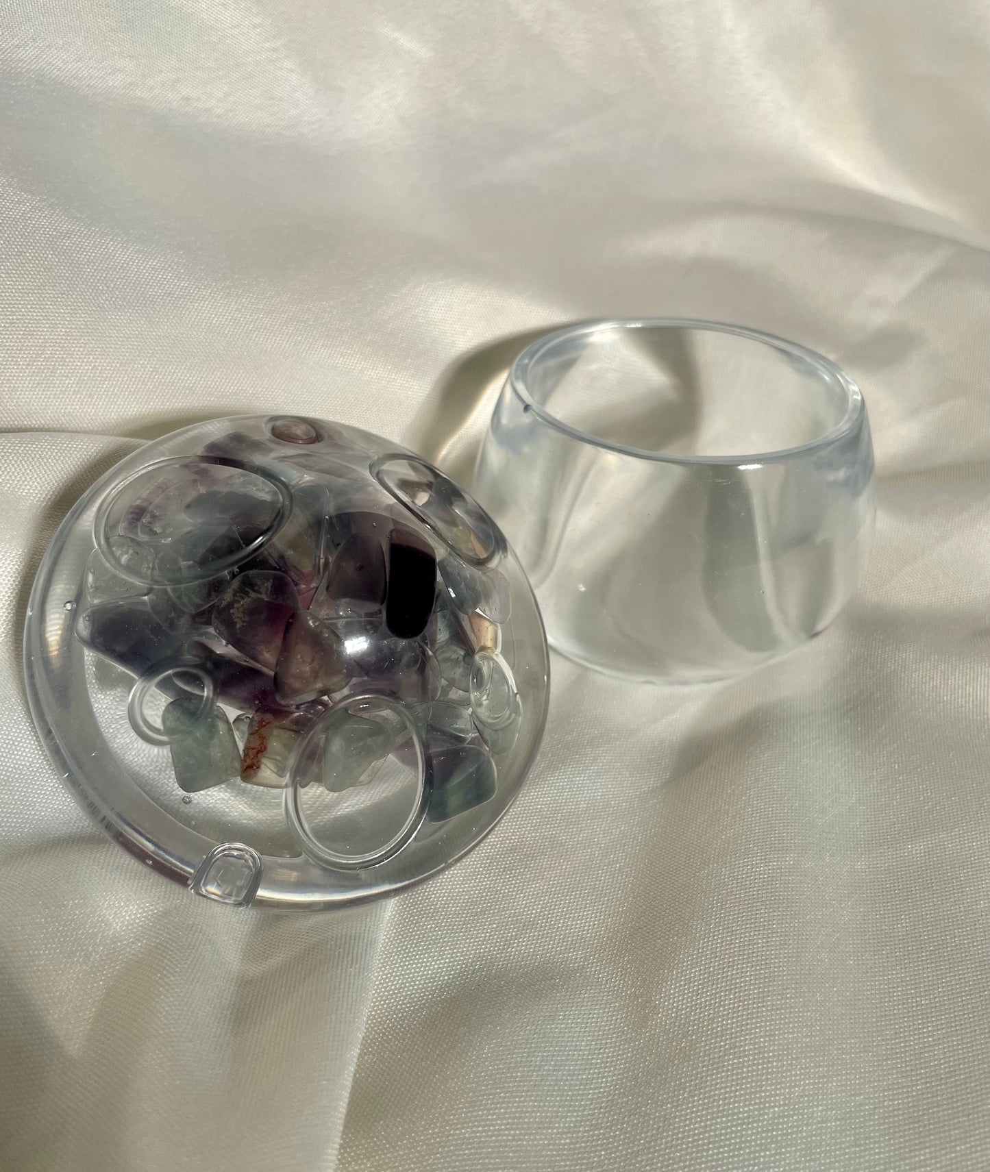 Mushroom Box Medium with Fluorite Stones