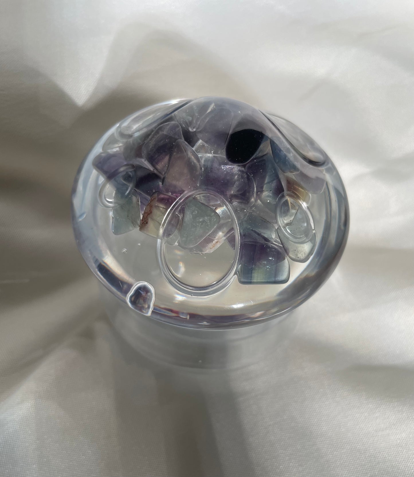 Mushroom Box Medium with Fluorite Stones