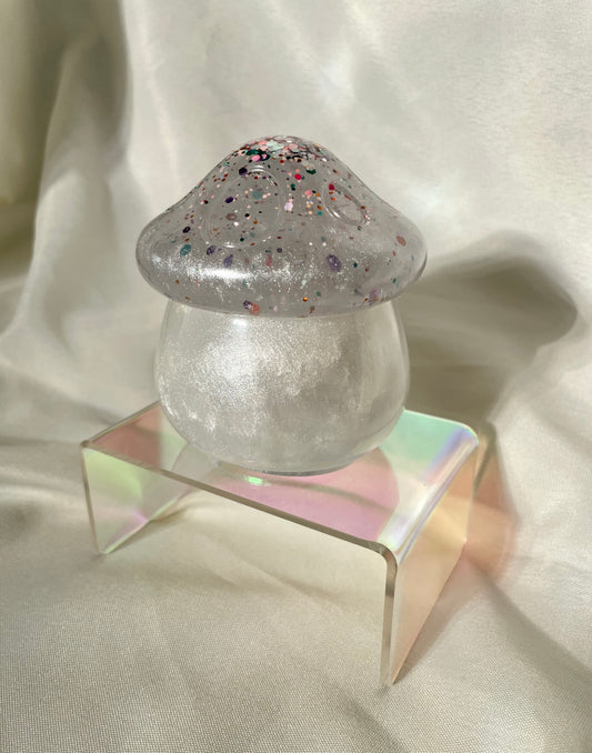 B-GRADE Mushroom Box Medium with Colorful Glitter