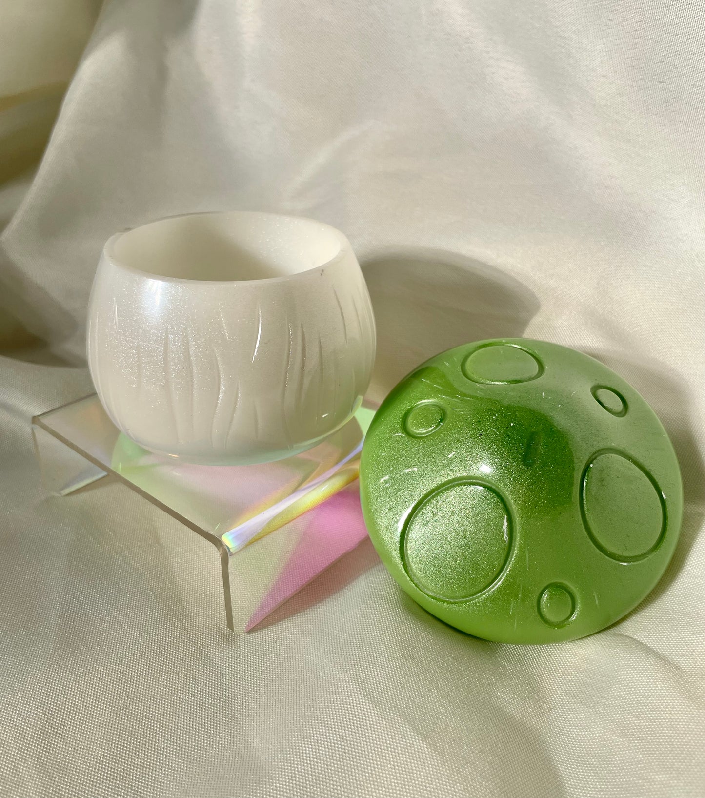 Mushroom Box Medium Lime Green