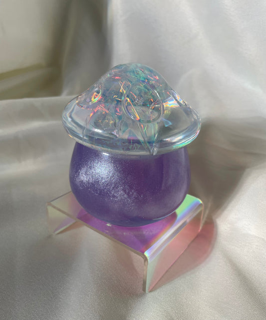 Iridescent Purple Mushroom Box Medium