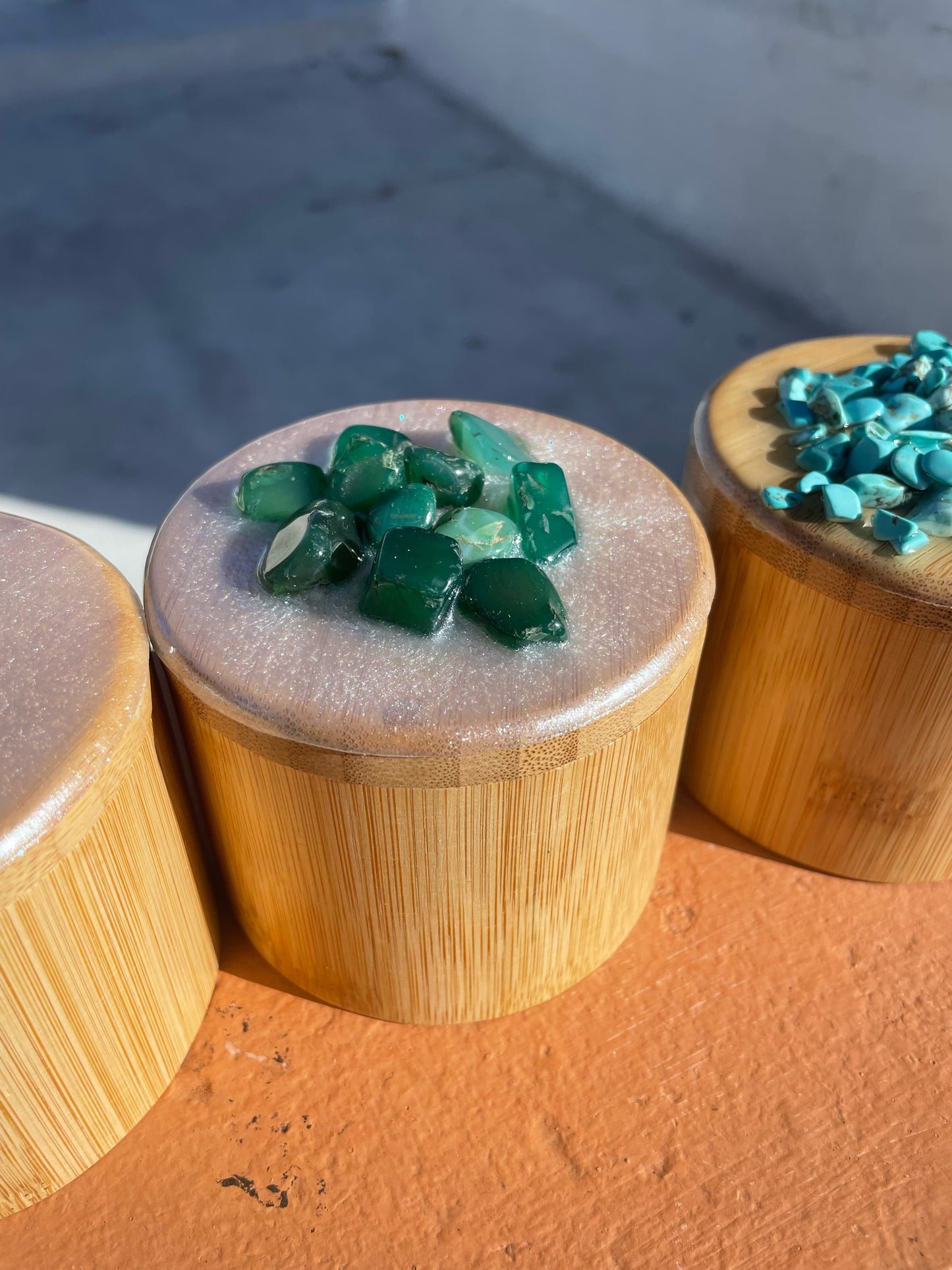 Green Aventurine Salt Box